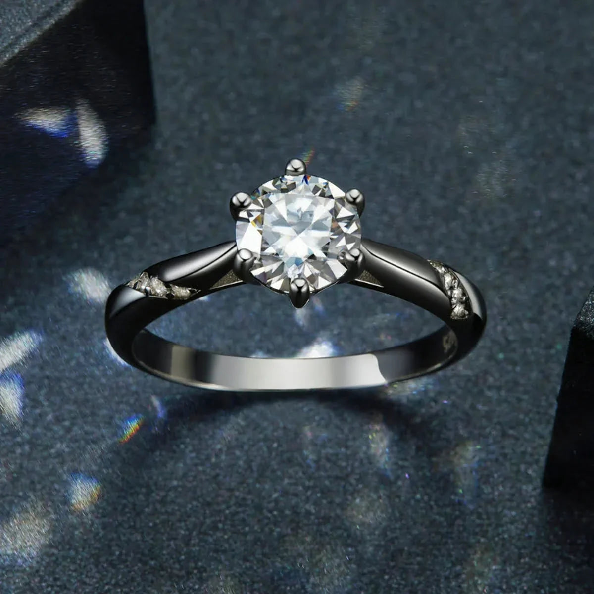 Anel Solitário Ultrashine Moissanite