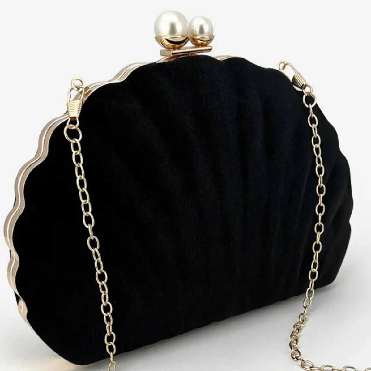 Bolsa Clutch Black Shell