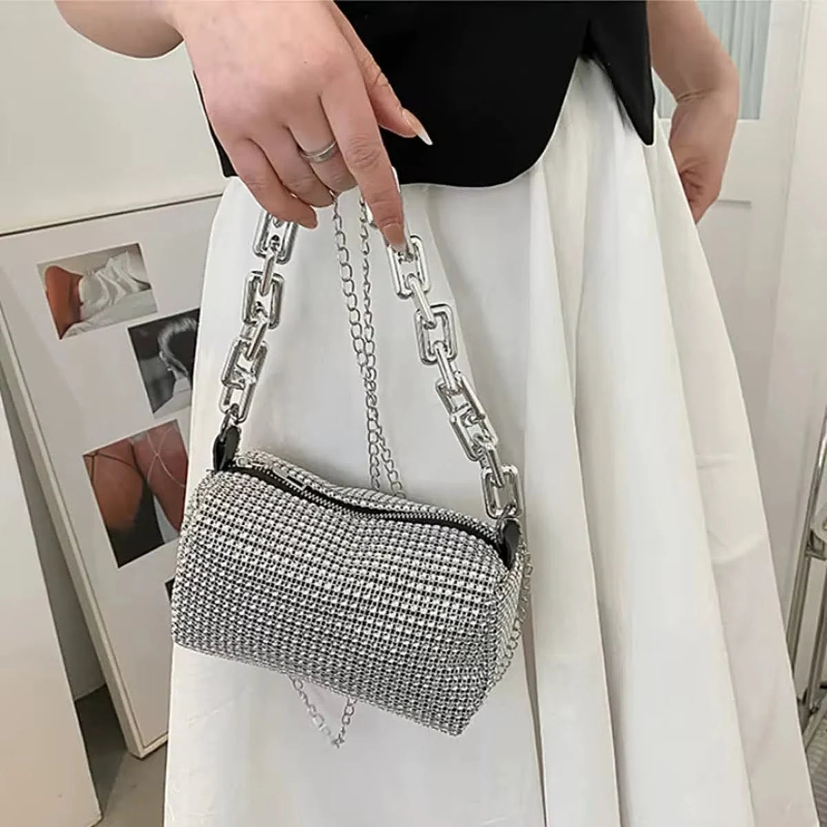 Bolsa Mini Tote Party Chain