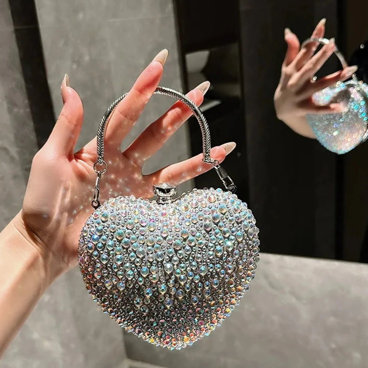 Bolsa Clutch Heart