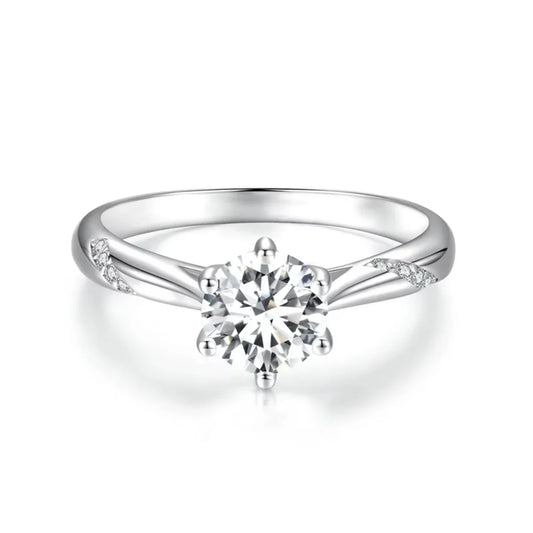Anel Solitário Ultrashine Moissanite