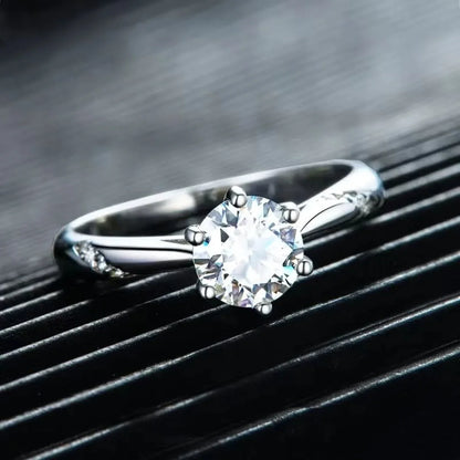 Anel Solitário Ultrashine Moissanite